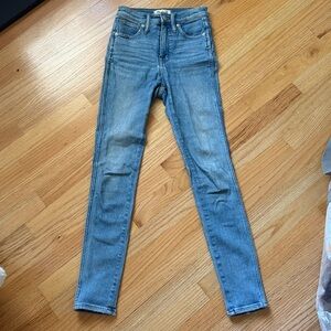 Madewell Light Blue high waisted skinny Denim Jeans 23